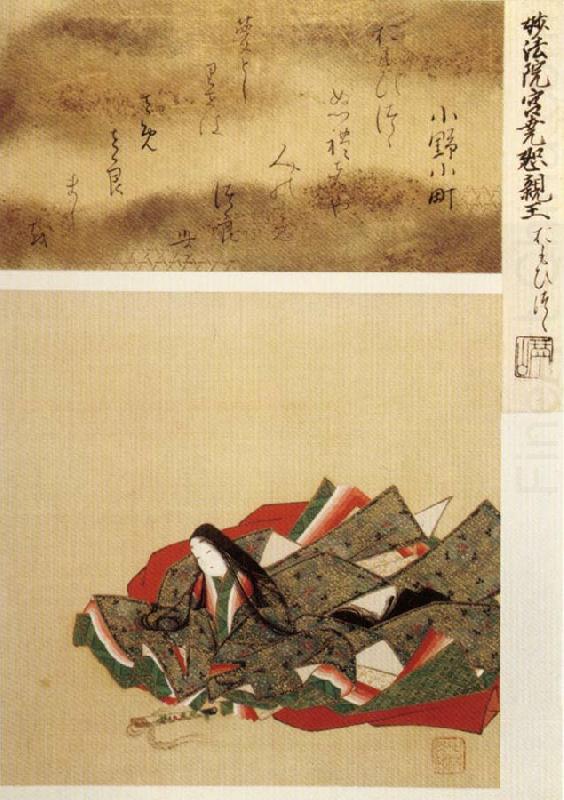 unknow artist Poetess Onono-Komaki china oil painting image